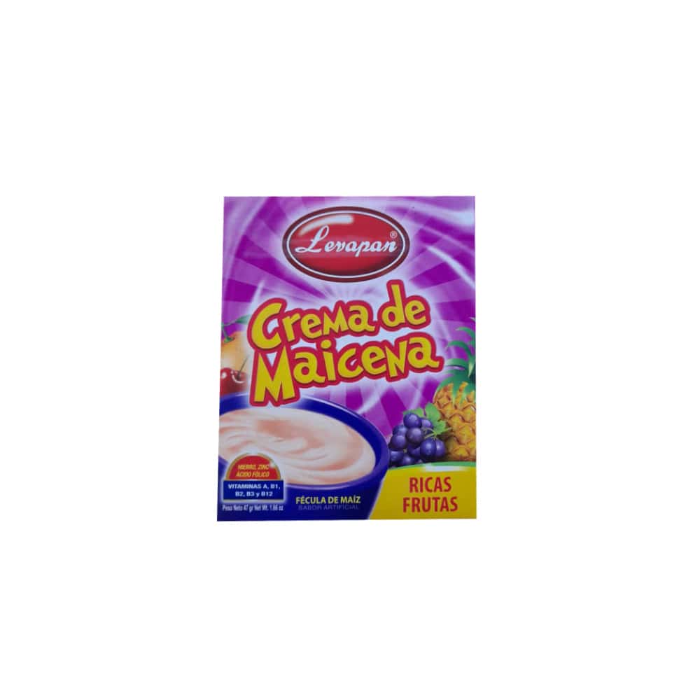 Crema de maicena con sabor a ricas frutas Levapan (47 g / 1.66 oz) - Miniatura 5