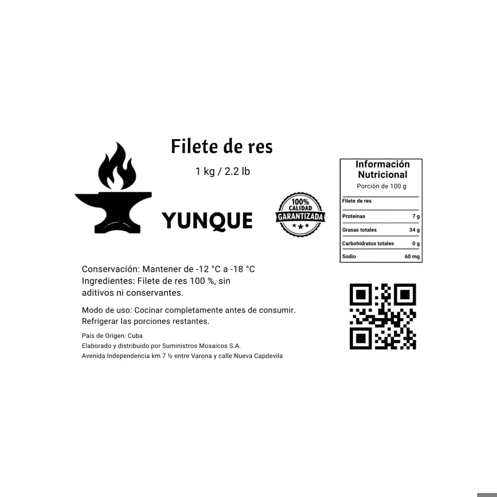 Filete de res Yunque (1 kg / 2.2 lb) - Miniatura 3