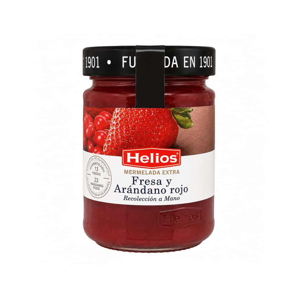 Mermelada extra de fresa y arándano rojo Helios (340 g / 11.9 oz) - Miniatura 1