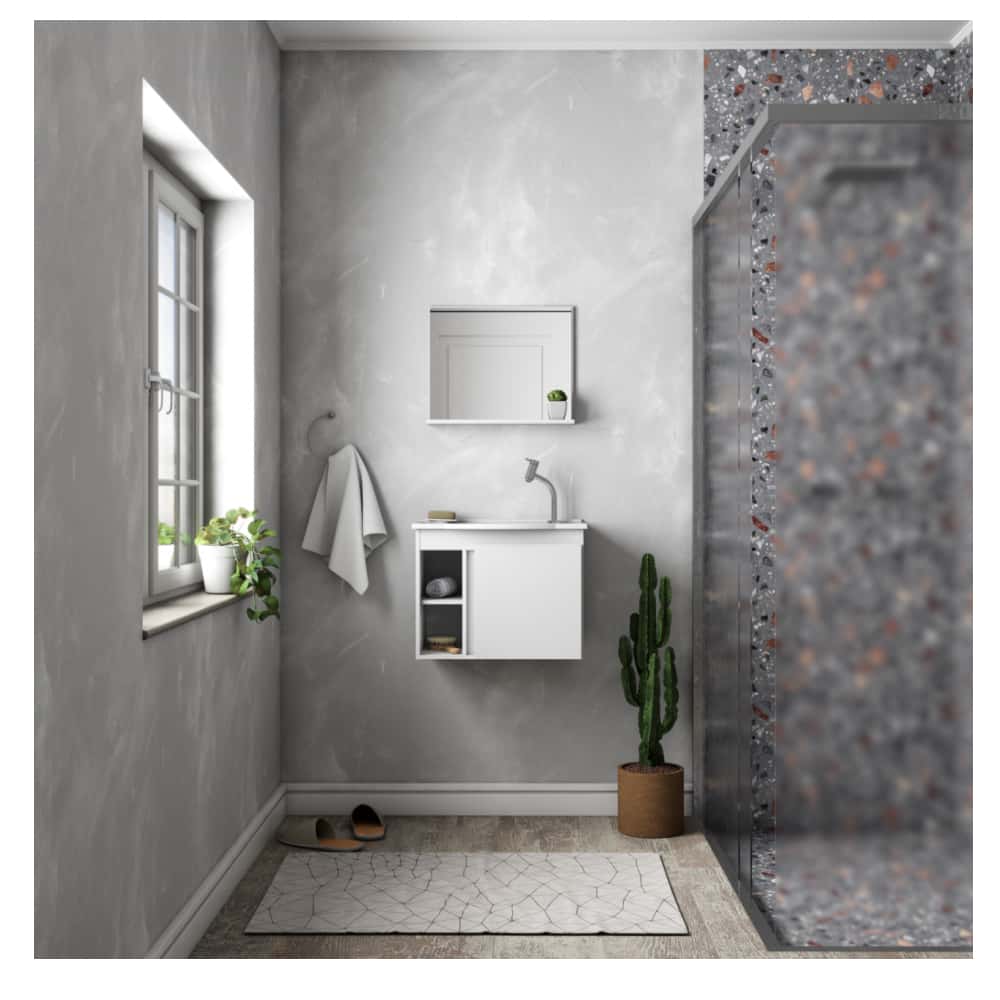 Mueble de baño blanco en madera Cozimax Safira - Miniatura 2