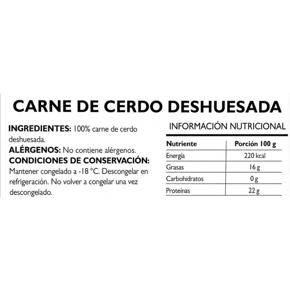 Carne de cerdo deshuesada Pruébalo (1 kg / 2.2 lb) - Miniatura 3