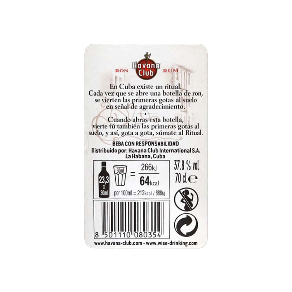 Ron Ritual Havana Club (700 ml) - Miniatura 3