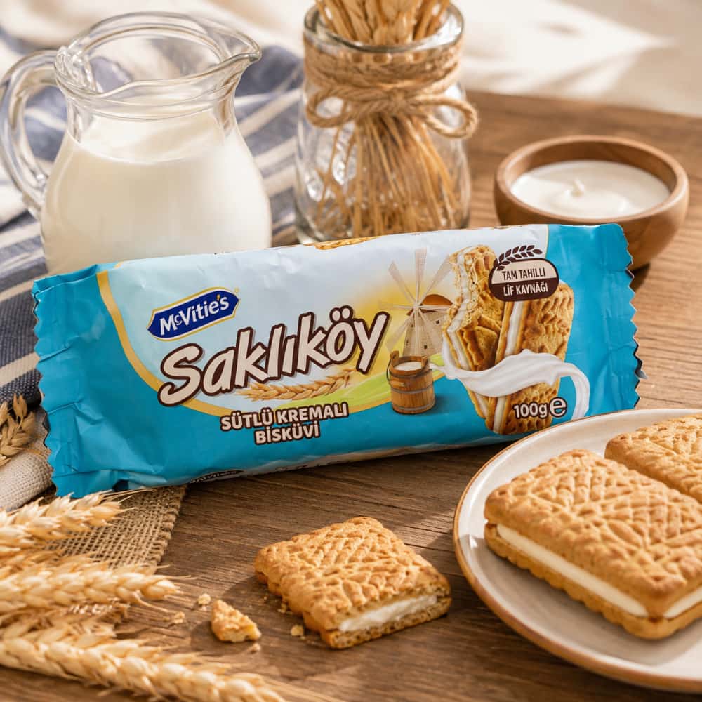 Galletas Sakliköy con crema de leche Ülker (100 g / 3.53 oz) - Miniatura 4
