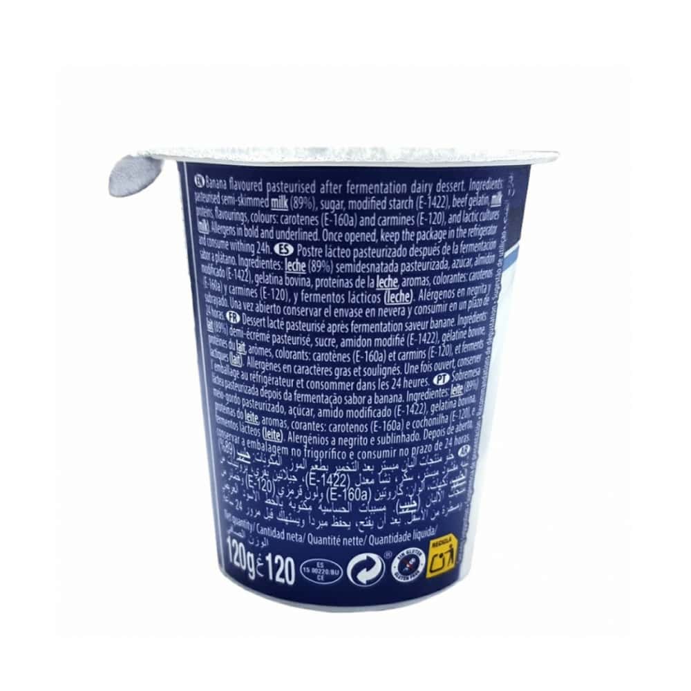 Yogurt sabor plátano Original PMI (4 x 120 g / 4.23 oz) - Miniatura 2