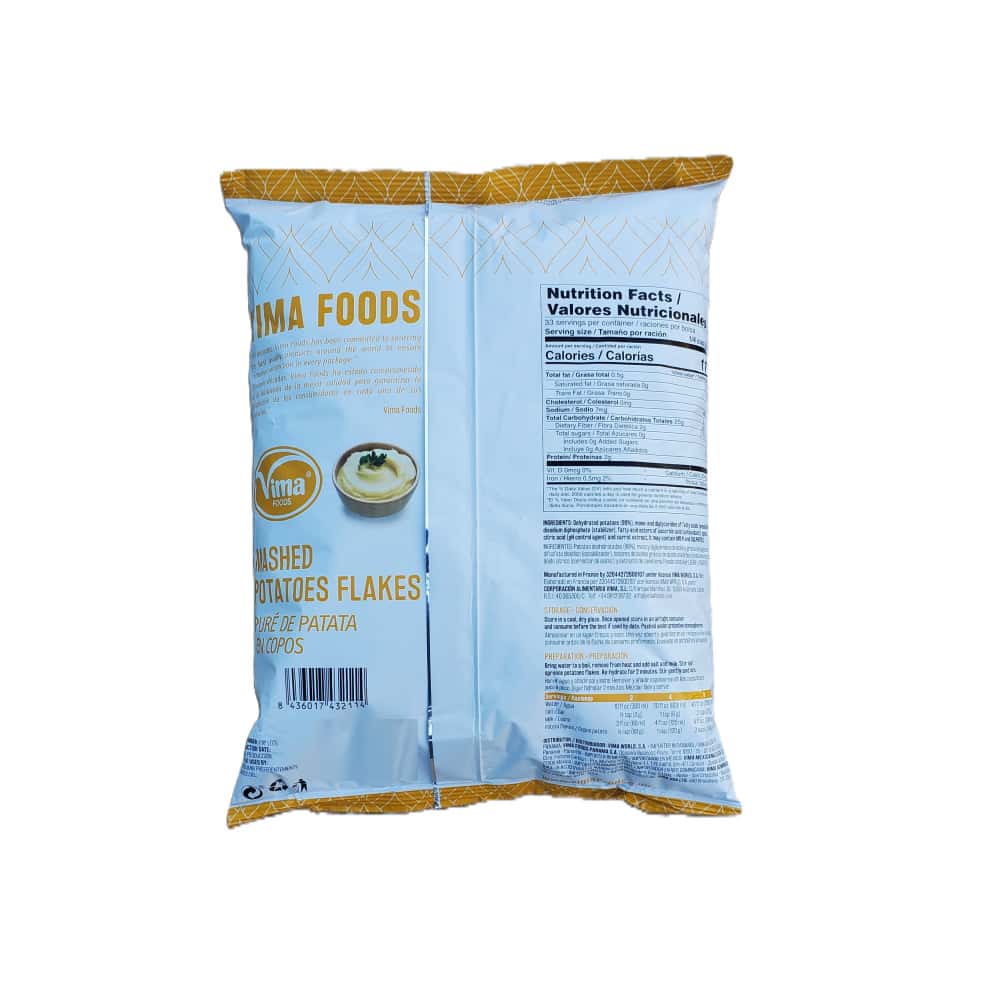 Puré de patatas en copos Vima Foods (1 kg / 2.2 lb) - Miniatura 2