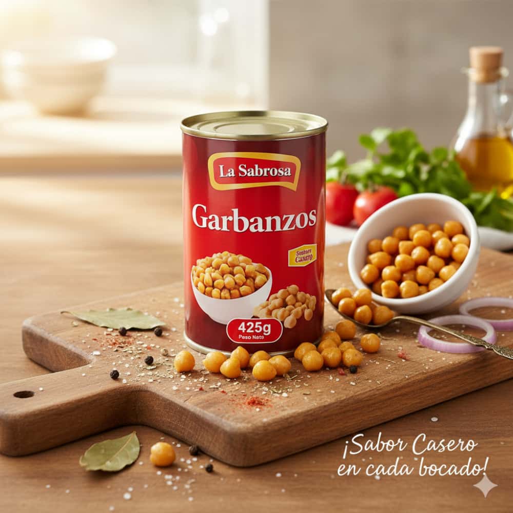 Garbanzos enlatados La Sabrosa (425 g / 14.99 oz) - Miniatura 5