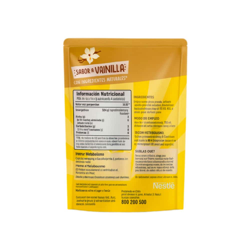 Alimento en polvo para preparar bebida fortificada sabor vainilla Nesquik Nestlé (357 g / 12.59 oz) - Miniatura 3