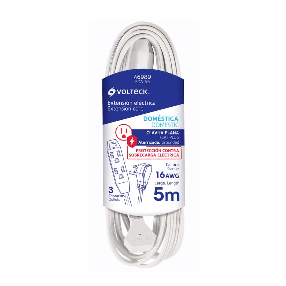 Extensión eléctrica de 5 m Volteck EDA-5B - Miniatura 1