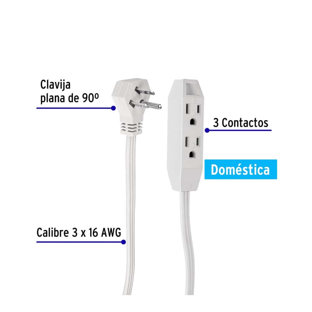 Extensión eléctrica de 5 m Volteck EDA-5B - Miniatura 2