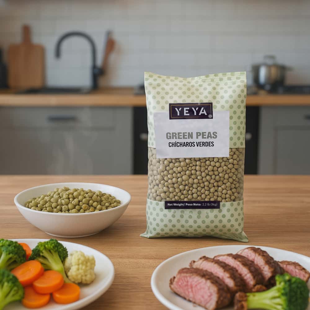 Chícharos verdes YEYA (9 x 1 kg / 2.2 lb) - Miniatura 2