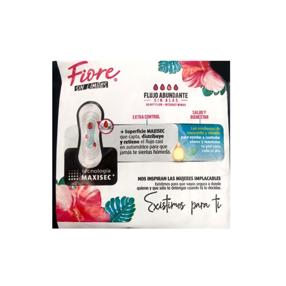 Toallas femeninas - Intimas - sin alas Fiore (8 U) - Miniatura 2