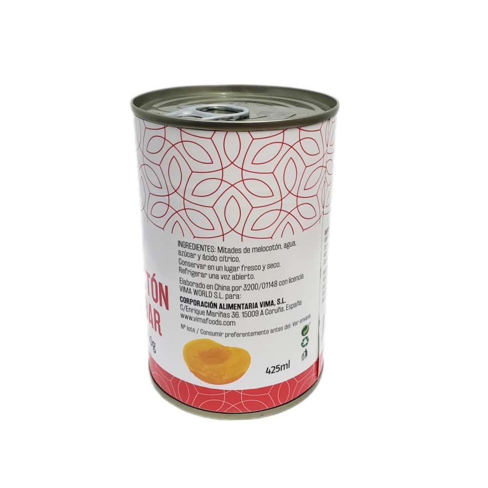 Melocotón en almibar Vima Foods (425 g / 14.99 oz) - Miniatura 2