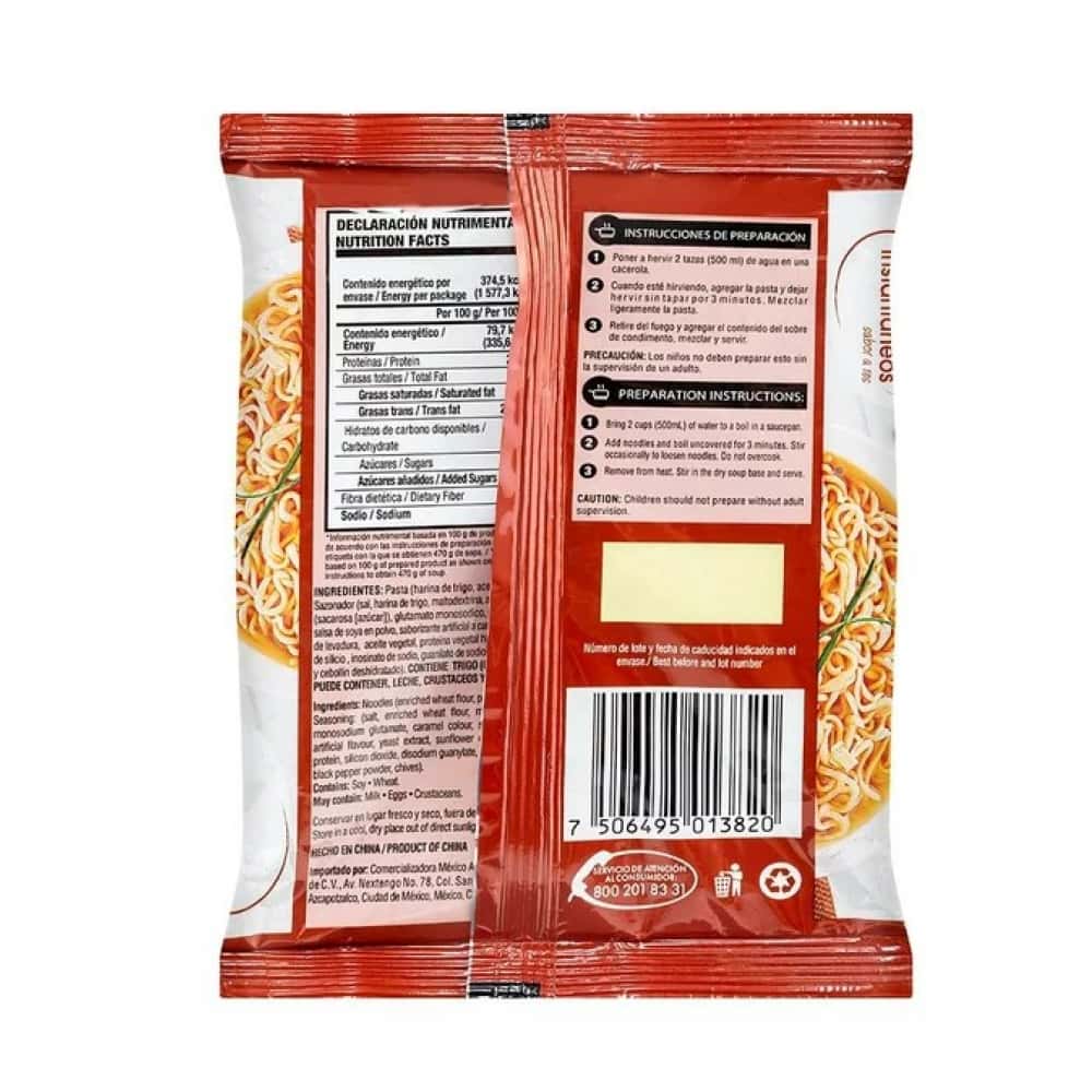 Sopa - tallarines- instantáneos sabor a res Great Value (85 g / 3 oz) - Miniatura 2