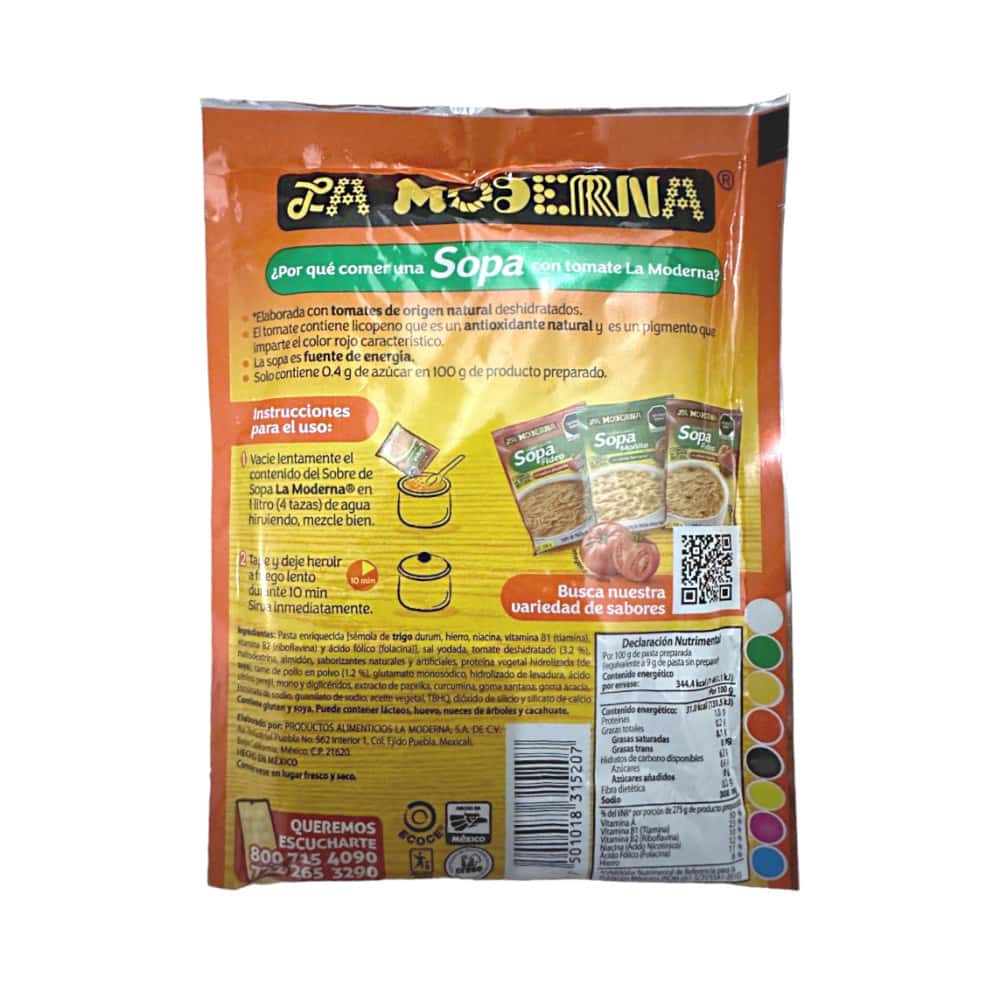 Sopa de munición con tomate y pollo La Moderna (100 g / 3.5 oz) - Miniatura 2
