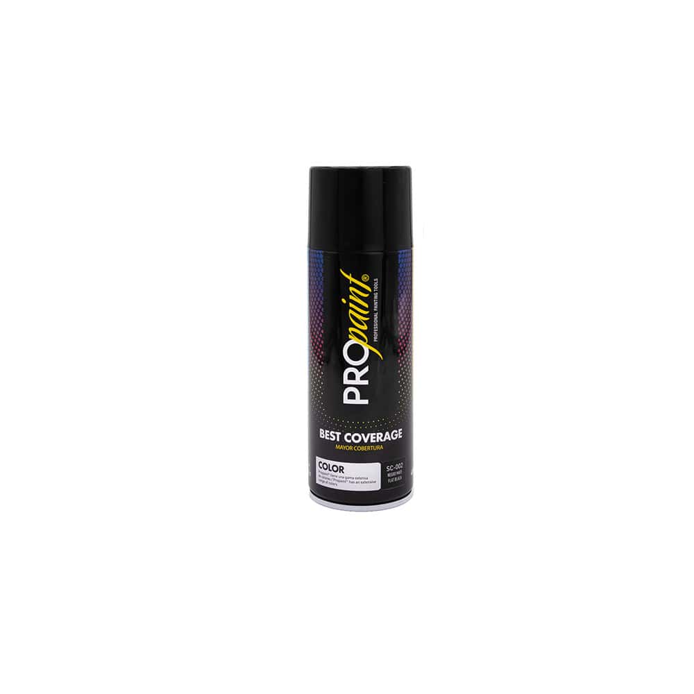 Pintura en aerosol negro mate Pro Paint (400 ml) - Miniatura 1