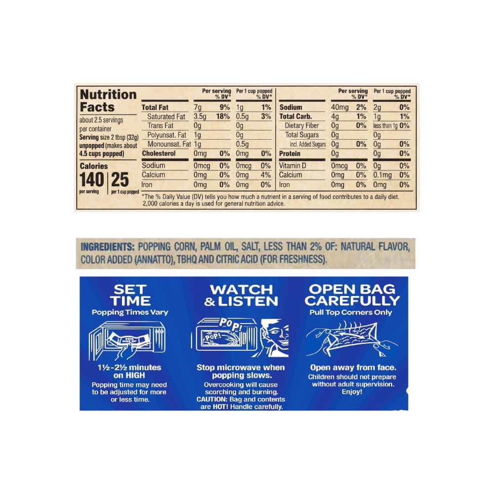 Palomitas de maíz sabor mantequilla ACT II (78 g / 2.75 oz) - Miniatura 4