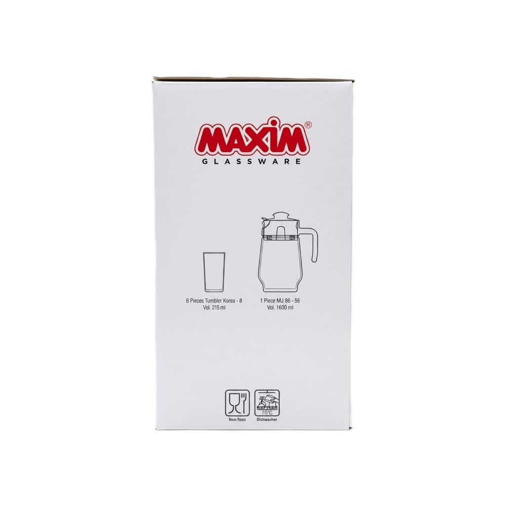 Set de 4 vasos de cristal con jarra Maxim - Miniatura 2