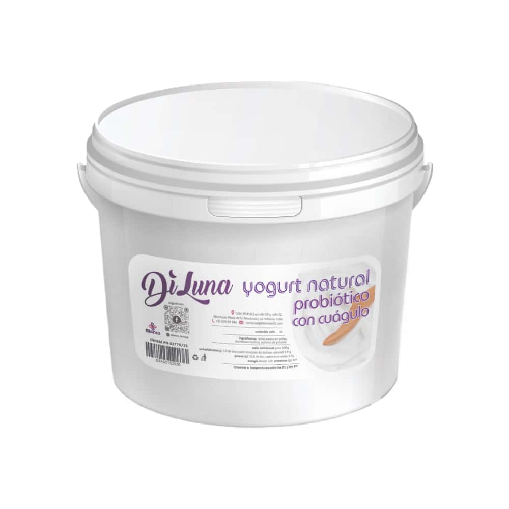 Yogur natural probiótico con coágulo DiLuna (4 L) - Miniatura 1