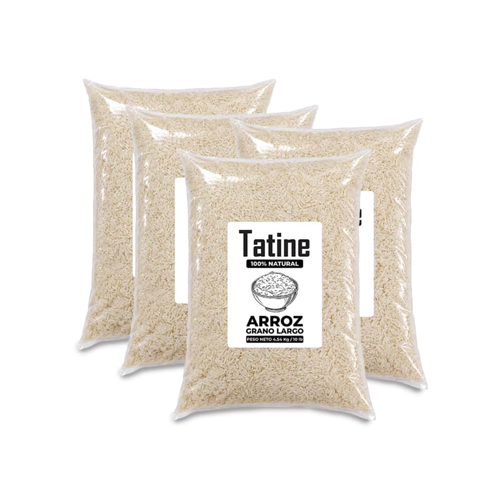 Arroz de grano largo Tatine (4 x 4.54 kg / 10 lb) - Miniatura 1