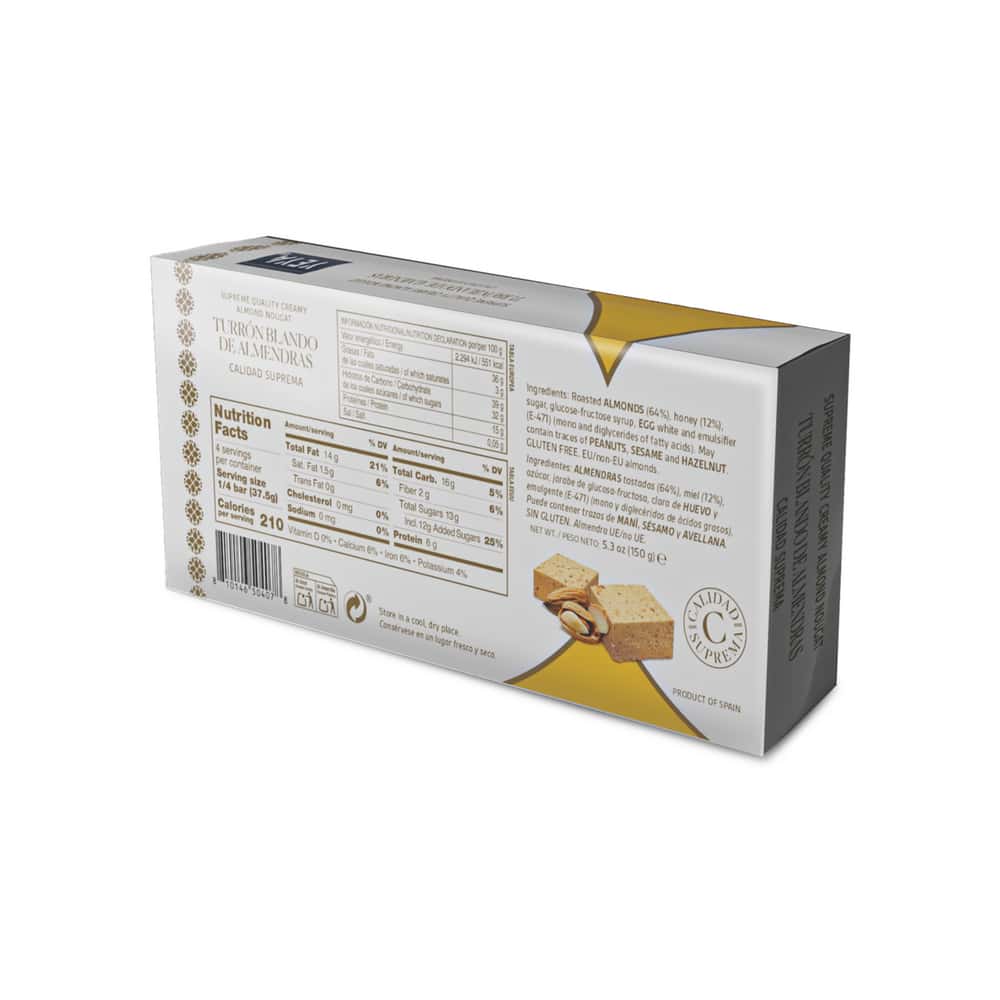 Turrón de Jijona Calidad Suprema YEYA (150 g / 5.3 oz) - Miniatura 3