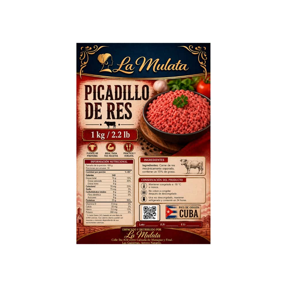 Picadillo de res La Mulata (1 kg / 2.2 lb) - Miniatura 2