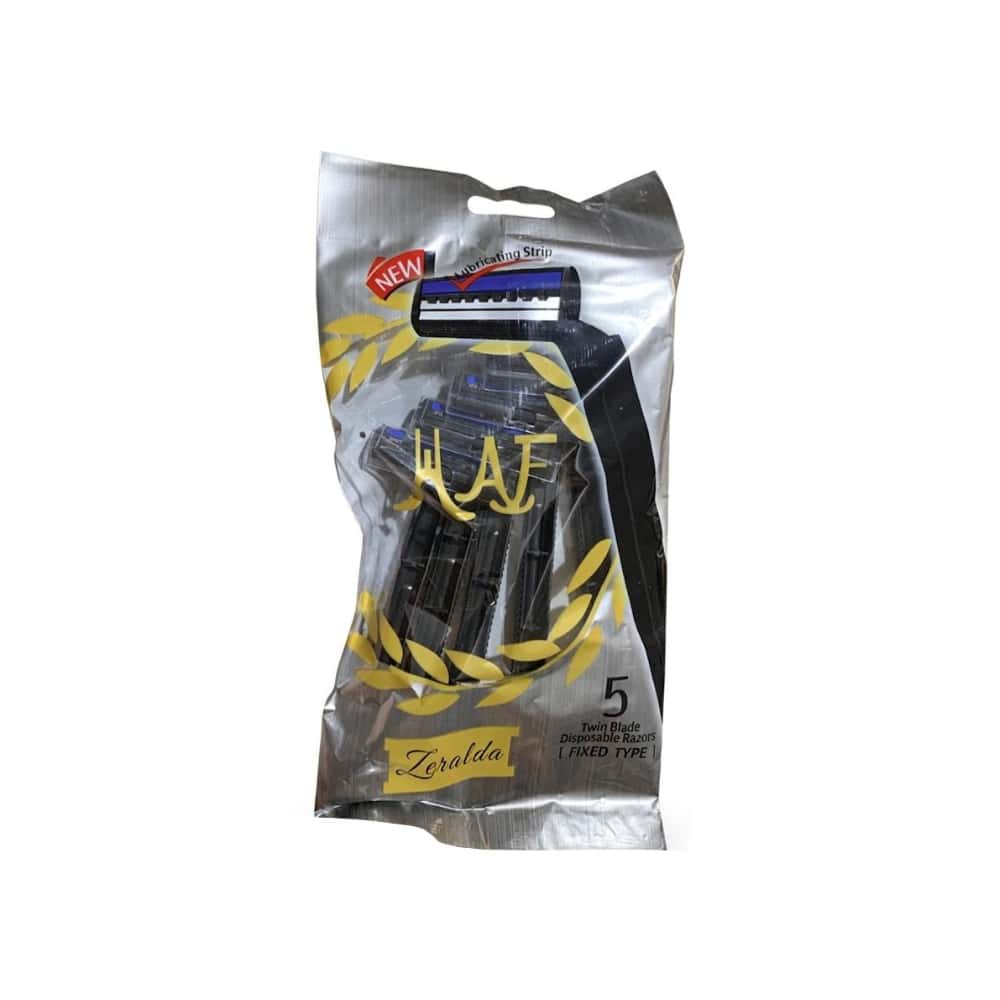 Paquete de 5 cuchillas de afeitar desechables de doble hoja Maf Zeralda - Miniatura 1