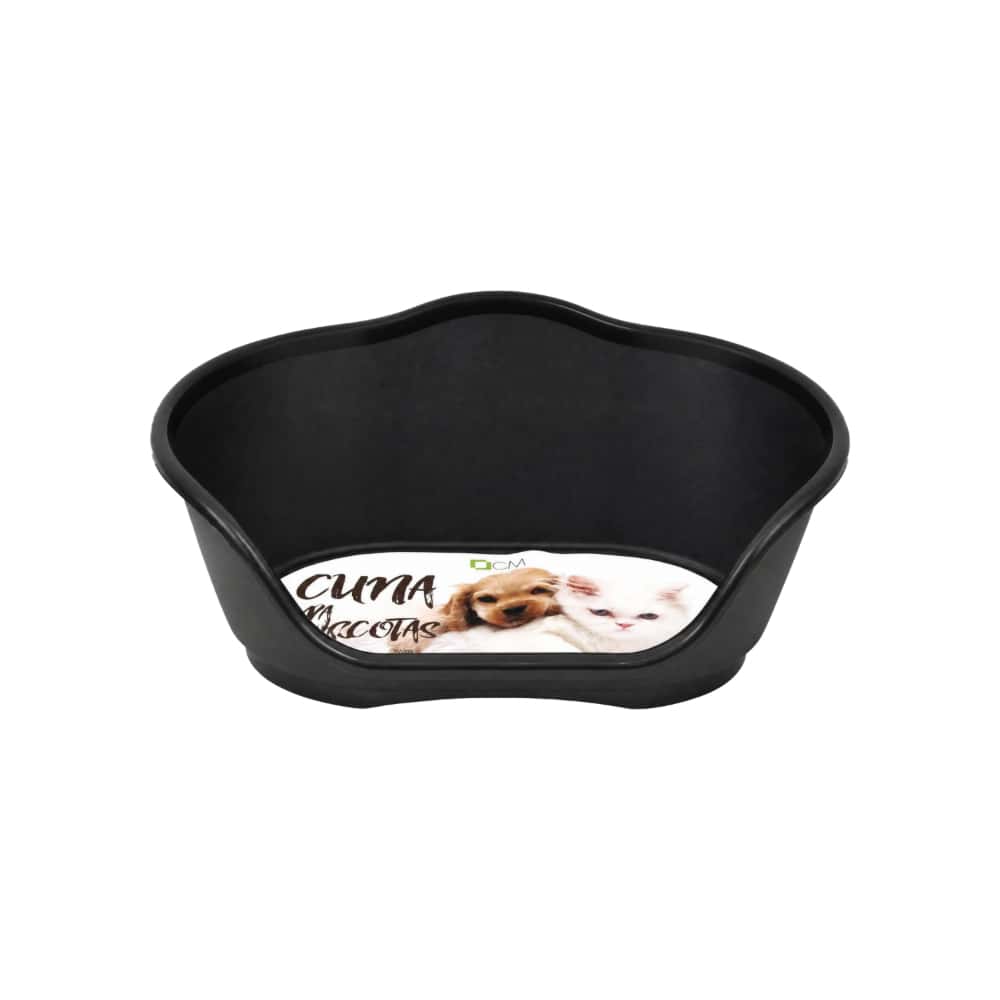Cuna de plástico negra para mascotas de 65 cm x 41 cm Casa y Menaje - Miniatura 3