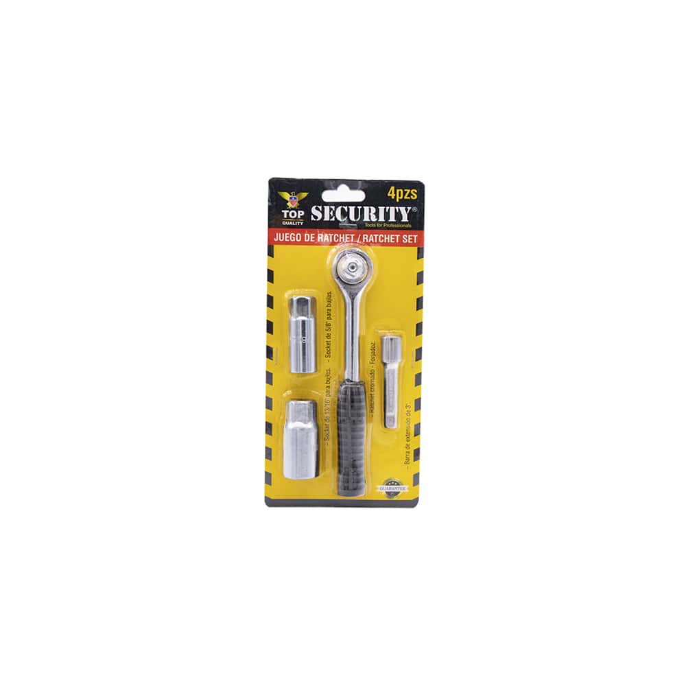 Juego de ratchet de 4 piezas Security - Miniatura 1