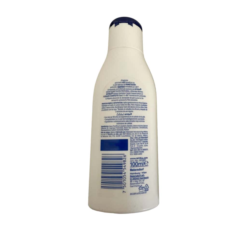 Crema corporal hidratante express Nivea (100 ml) - Miniatura 2