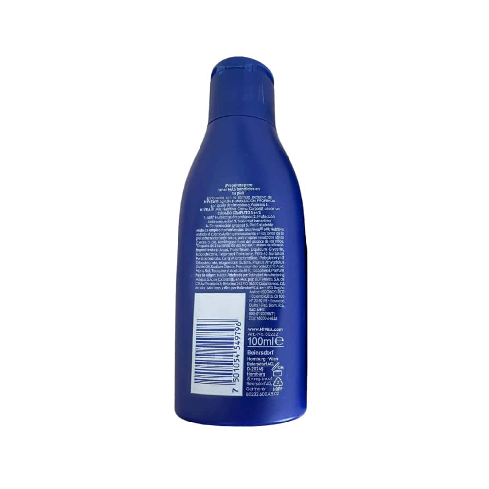 Crema corporal milk nutritiva Nivea (100 ml) - Miniatura 2