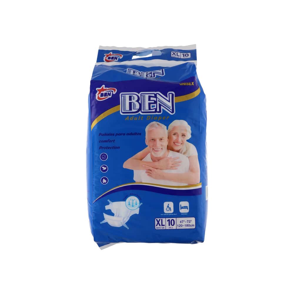 Pañales desechables para adultos talla XL BEN (10 U) - Miniatura 1