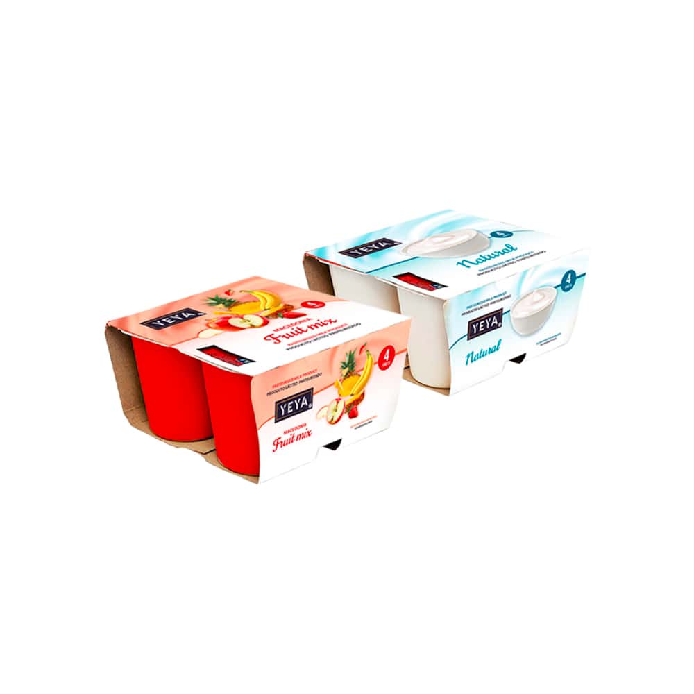 Yogurt pasteurizado sabor macedonia + Yogurt pasteurizado natural - Miniatura 1