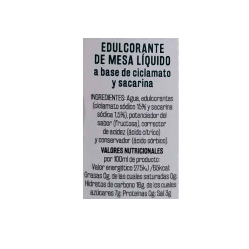 Edulcorante líquido Vima Foods (125 ml) - Miniatura 3