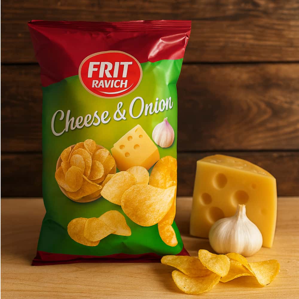 Papas chips de queso y cebolla Frit Ravich (38 g / 1.34 oz) - Miniatura 5