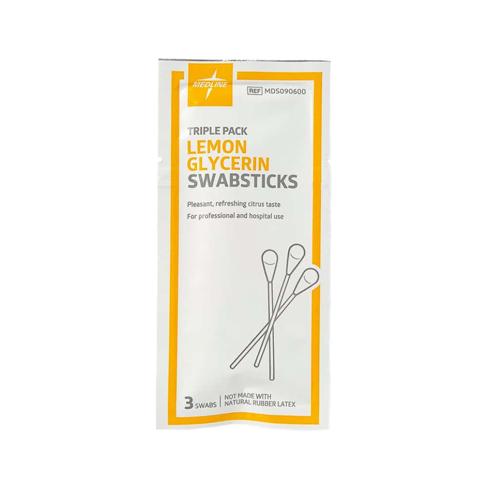 Bastoncillos de glicerina y limón orales Medline (3 U) - Miniatura 1