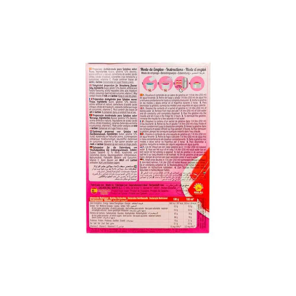 Gelatina sabor fresa Calnort (170 g / 6 oz) - Miniatura 4