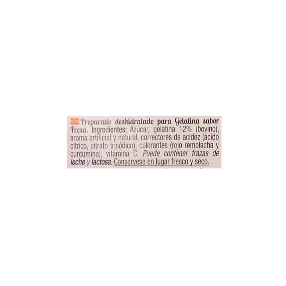 Gelatina sabor fresa Calnort (170 g / 6 oz) - Miniatura 3