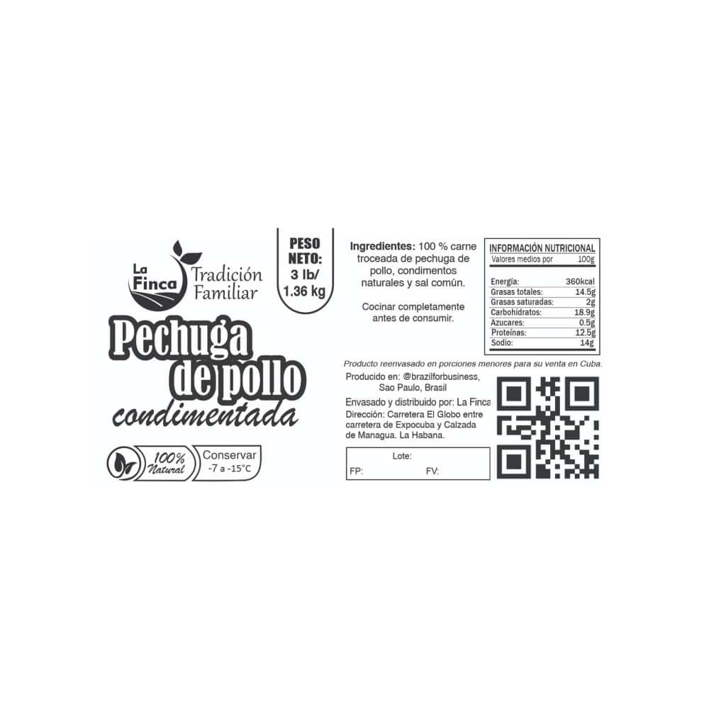 Pechuga de pollo condimentada La Finca (1.37 kg / 3 lb) - Miniatura 2