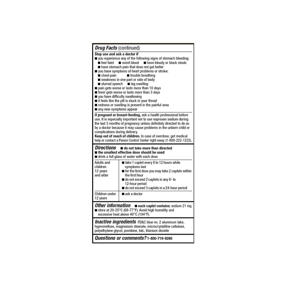 Naproxeno sódico 220 mg GoodSense (50 cápsulas) - Miniatura 5