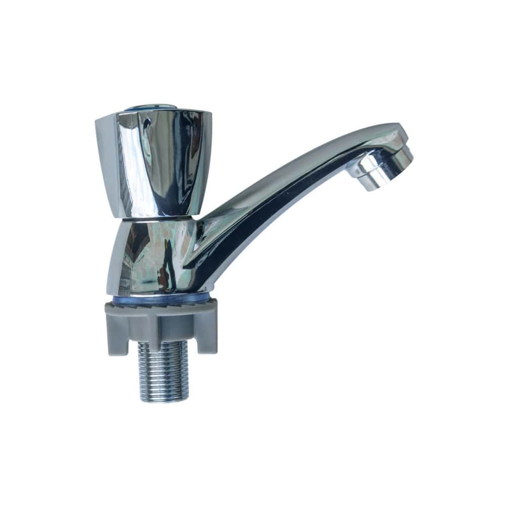 Llave de lavamanos sencilla de acero inoxidable - Miniatura 1