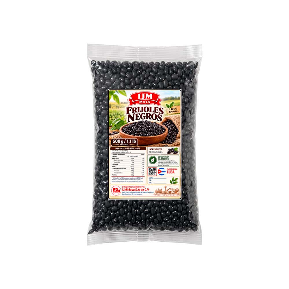 Frijoles negros IJM Maya (500 g / 1.1 lb) - Miniatura 3