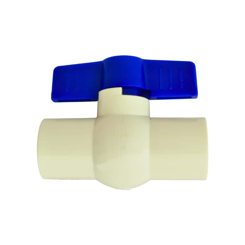 Llave de paso PVC con manija azul - 1/2 pulgada - Griven - Miniatura 1