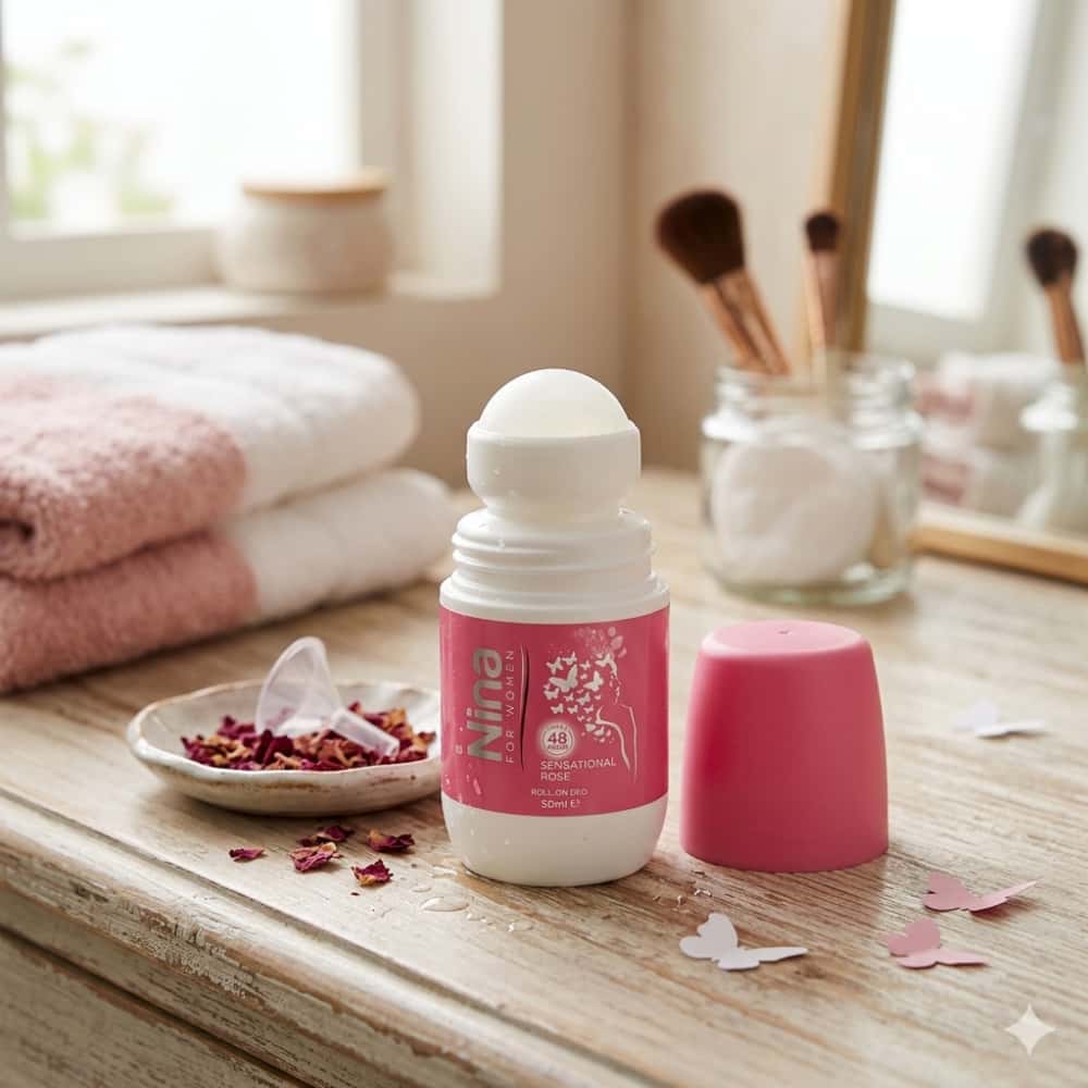 Desodorante roll on para mujer rosa sensacional Nina (50 ml) - Miniatura 4