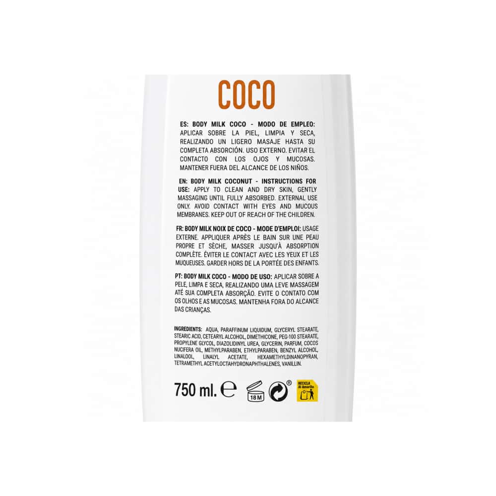 Crema corporal de coco S'nonas (750 ml) - Miniatura 3