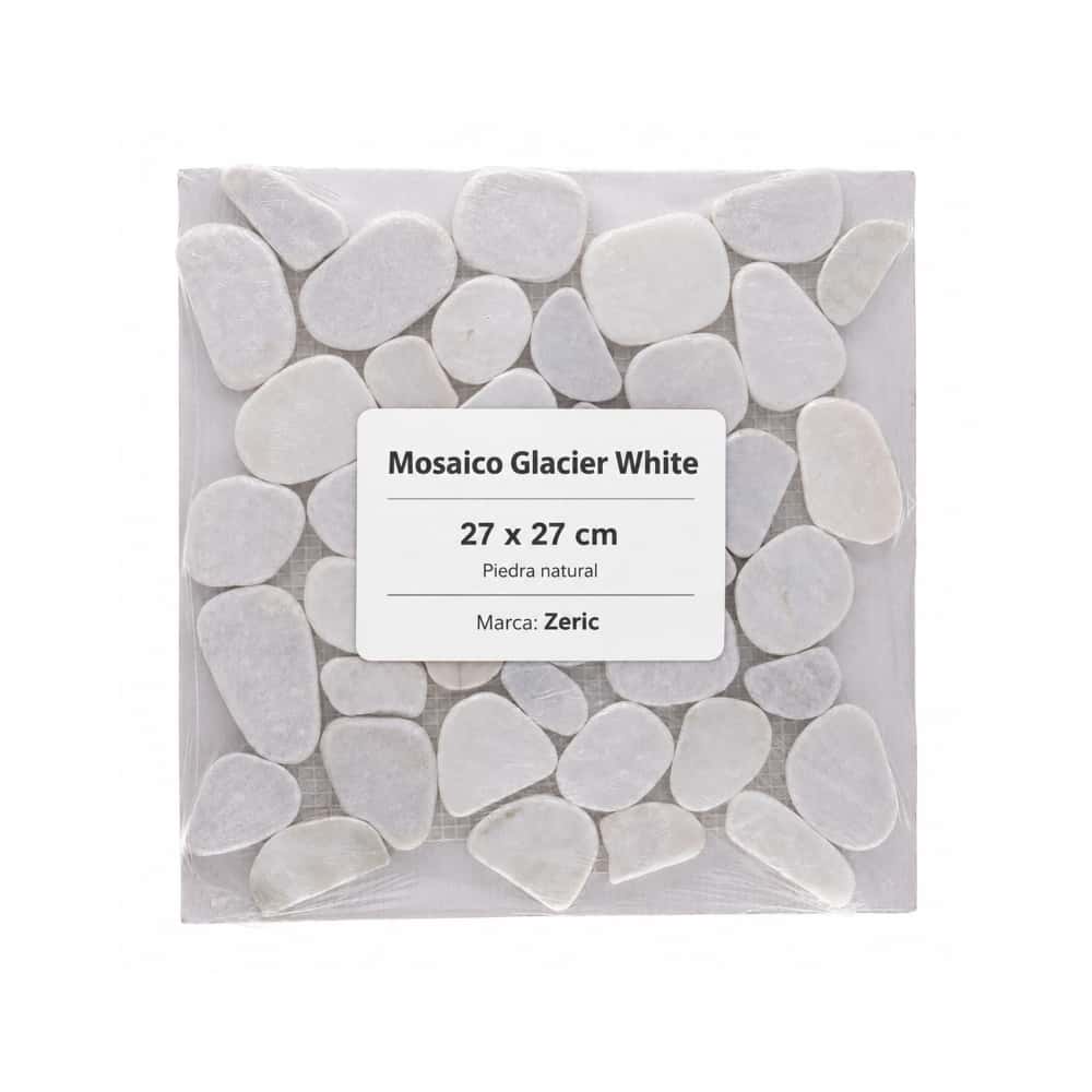 Caja de losas - Mosaico Glacier White 27 x 27 cm – piedra natural Zeric (10 U) - Miniatura 2