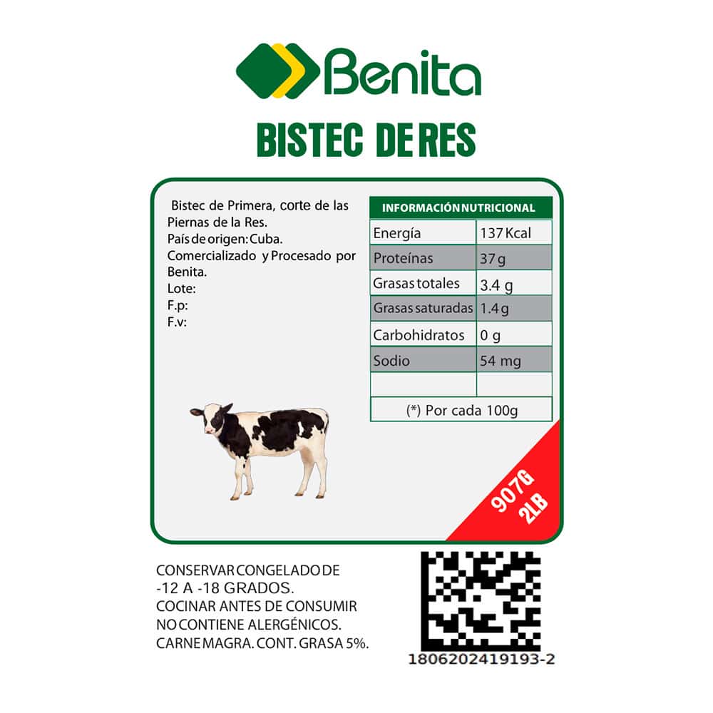 Bistec de res Benita (907 g / 2 lb) - Miniatura 3
