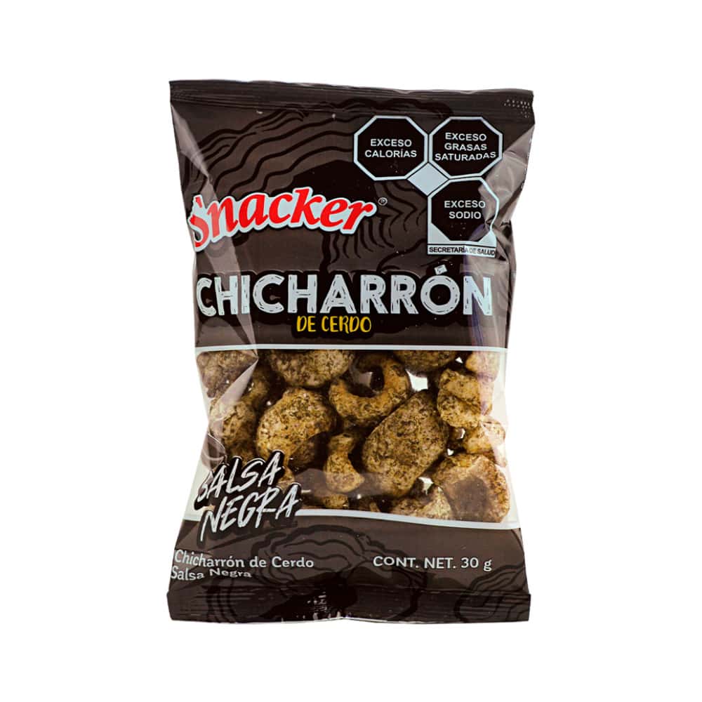 Chicharrón de cerdo sabor salsa negra Snacker (30 g / 1.05 oz) - Miniatura 1