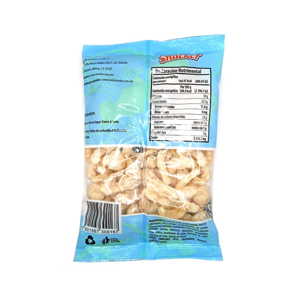 Chicharrón de cerdo sabor sal y vinagre Snacker (30 g / 1.05 oz) - Miniatura 2