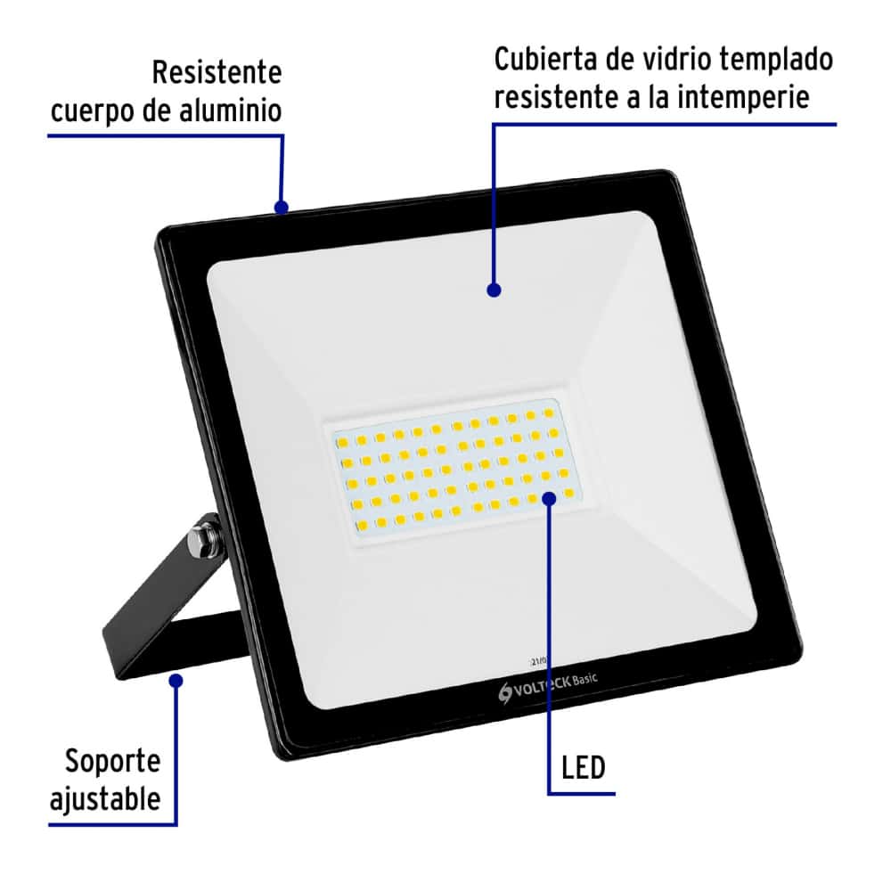 Reflector ultra delgado LED 50 W Volteck REF-403L - Miniatura 2