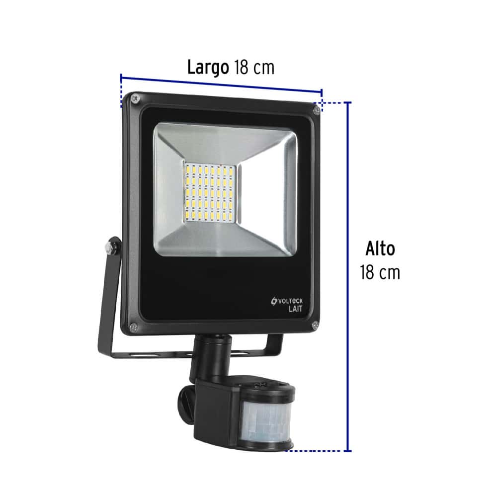 Reflector LED con sensor de movimiento 20 W Volteck REF-901L - Miniatura 3